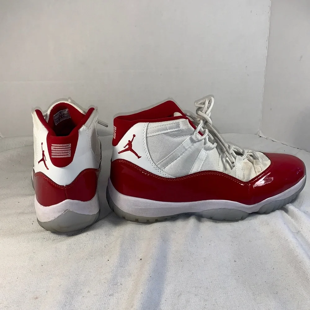 Men’s Air Jordan 11 Cherry Red Sneakers